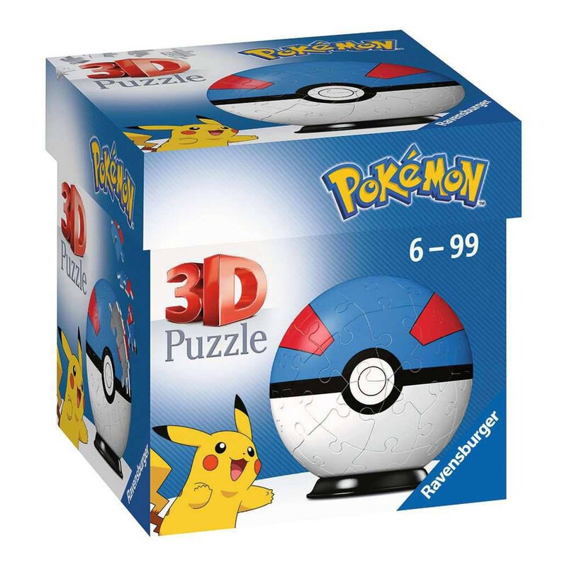 Pokémon 3D-Puzzle Pokébälle: Superball (55 Teile) 