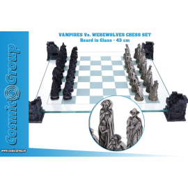 VAMPIRE & WEREWOLF CHESS SET 43CM Schachspiele
