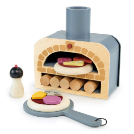 Tender Leaf Role Play: PIZZA OFEN 18,2 x 9,6 x 19 cm, Holz, verpackt, 3+ Spielzeug