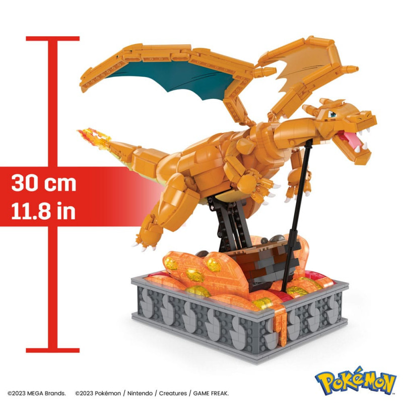 Pokémon construction game Mega Construx Charizard in motion 30 cm Mattel