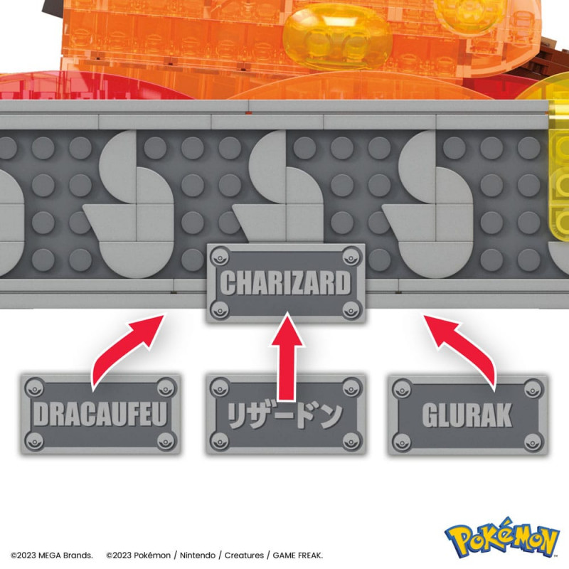 Pokémon construction game Mega Construx Charizard in motion 30 cm