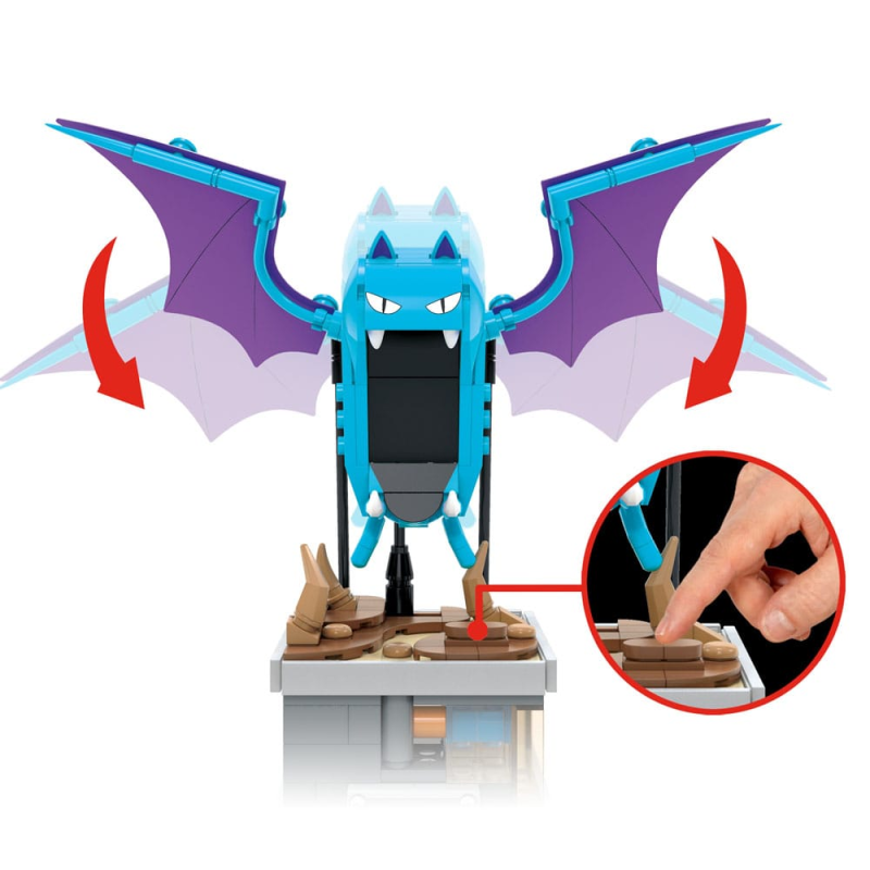 Pokémon construction game MEGA Mini Nosferalto in motion Mattel