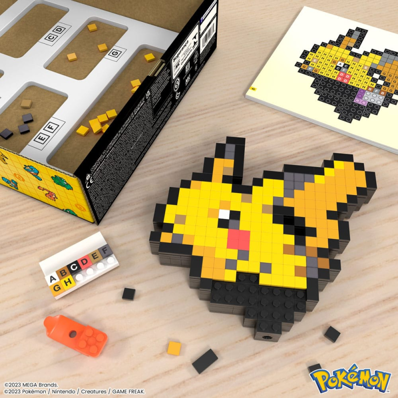 Pokémon construction game MEGA Pikachu Pixel Art Mattel