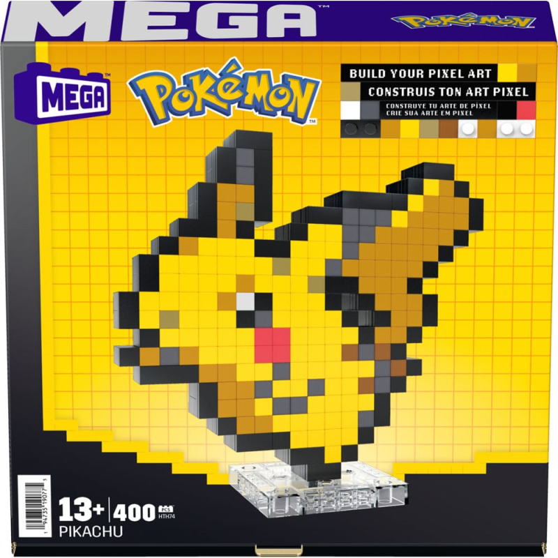 Pokémon construction game MEGA Pikachu Pixel Art