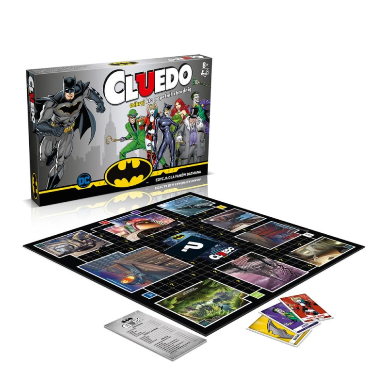 WM00839-EN1-6 Winning Moves Batman - Cluedo Board Game