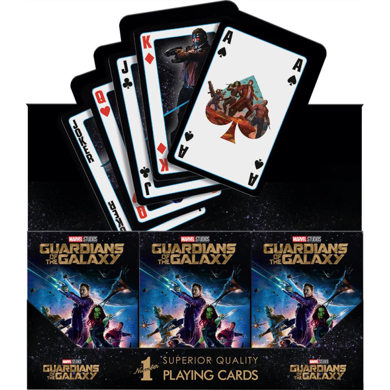 WM03941-EN1-12 Winning Moves Guardians of the Galaxy - Waddingtons No.1 Playing Cards English