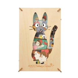KIKI THE LITTLE WITCH - Jiji - Paper theater Wood style Puzzle 