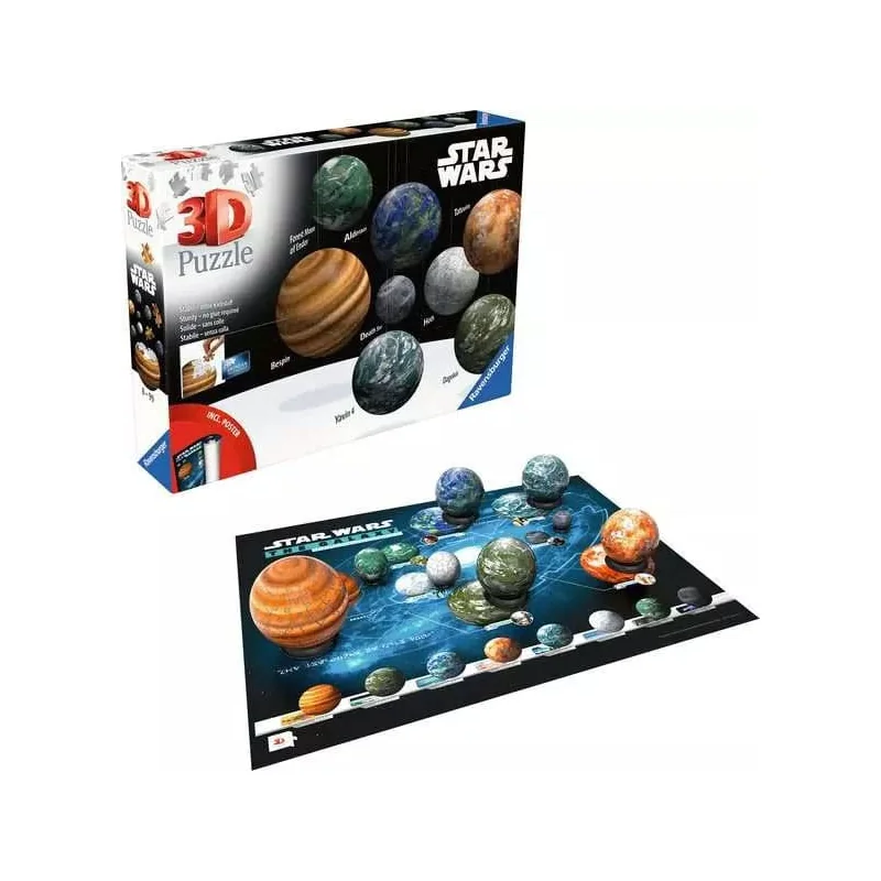 Star Wars 3D Puzzle Planets of the Star Wars Galaxy (531 pieces)