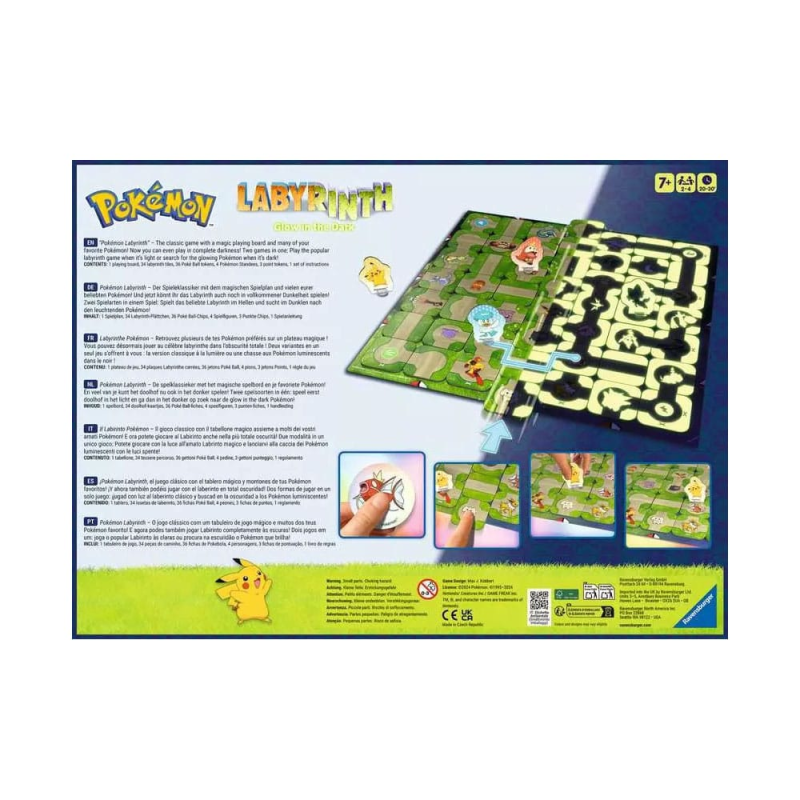 Pokémon board game Labyrinth Glow in the Dark Brettspiele und Zubehör