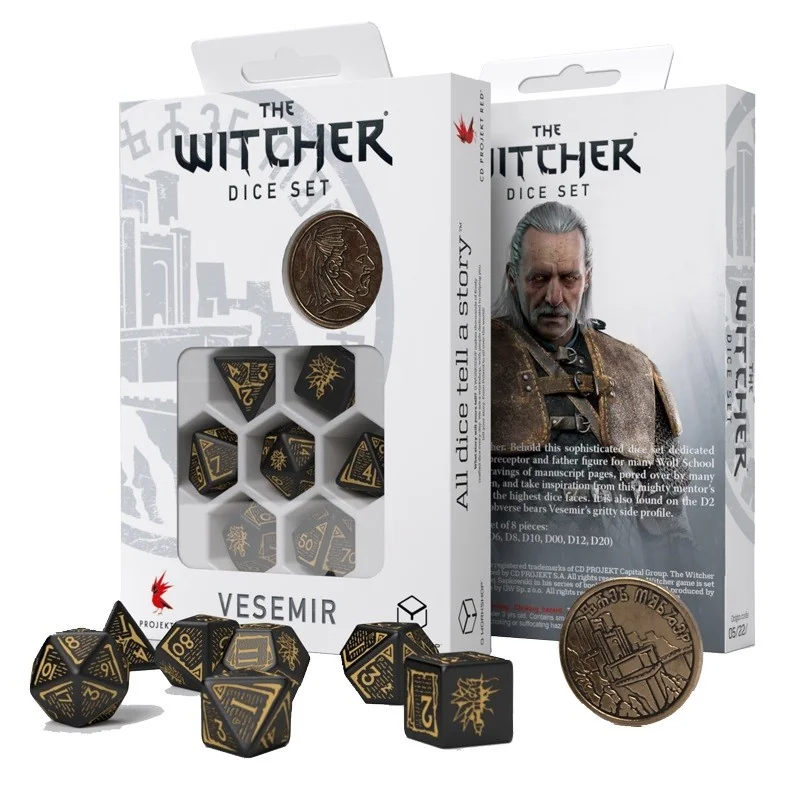 THE WITCHER DICE SET - VESEMIR, MASTER SWORDSMAN