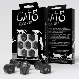 MODERN CATS DICE SET - WAFFLE