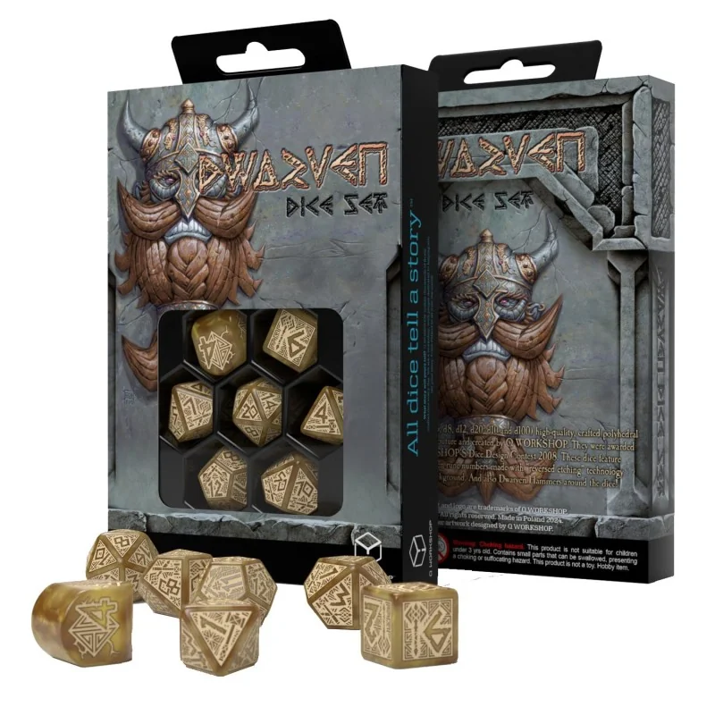 Dwarven Dice Set - Gold (7)