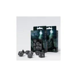 Runic Dice Set - Black & White (7)