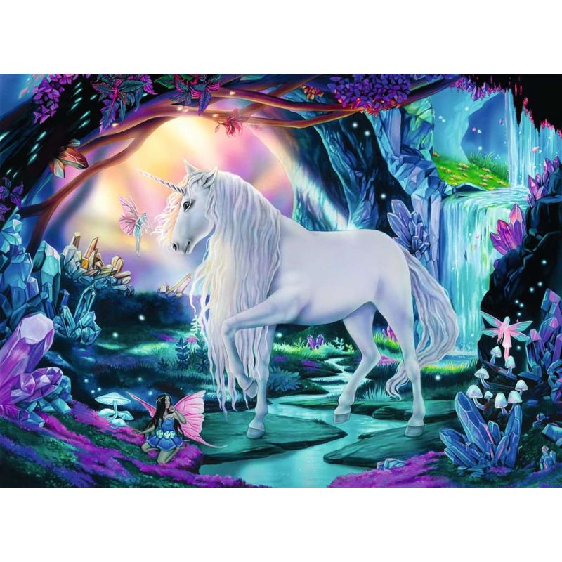 Puzzle 300 Teile XXL - Kristall-Einhorn