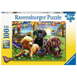 100-teiliges Puzzle Hundepicknick 