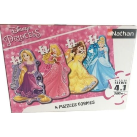 4 Puzzles – 10, 12, 14 und 16 Teile – Die Prinzessinnen – 36 x 26 cm 