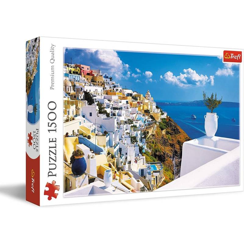 1500 Teile Puzzle Santorini Griechenland 