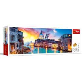 1000 Teile Panorama-Puzzle Canal Grande von Venedig 