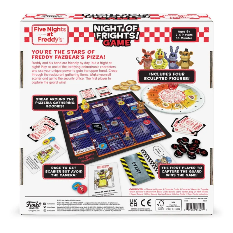 Five Nights at Freddy's board game Night of Frights Brettspiele und Zubehör