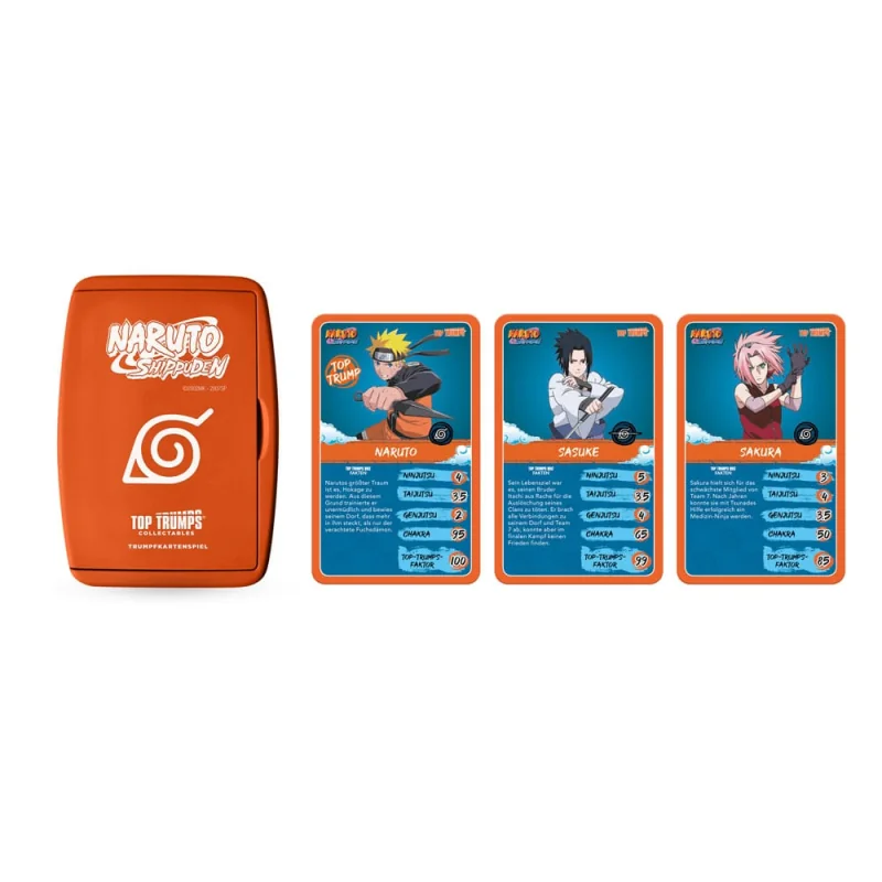 Naruto Shippuden Collectible Card Game Top Trumps Quiz Anime Collectible *GERMAN* 