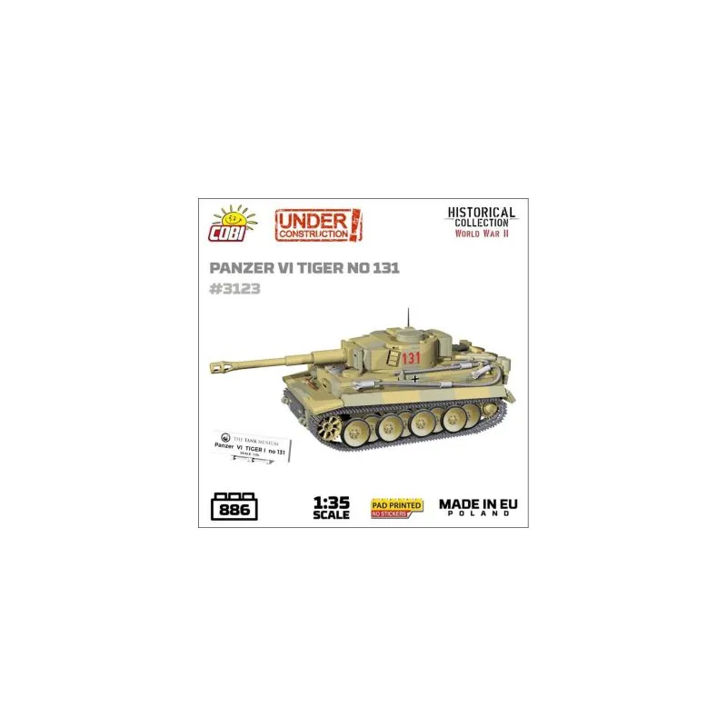 896 PCS HC WWII /3123/ TIGER I NO 131 